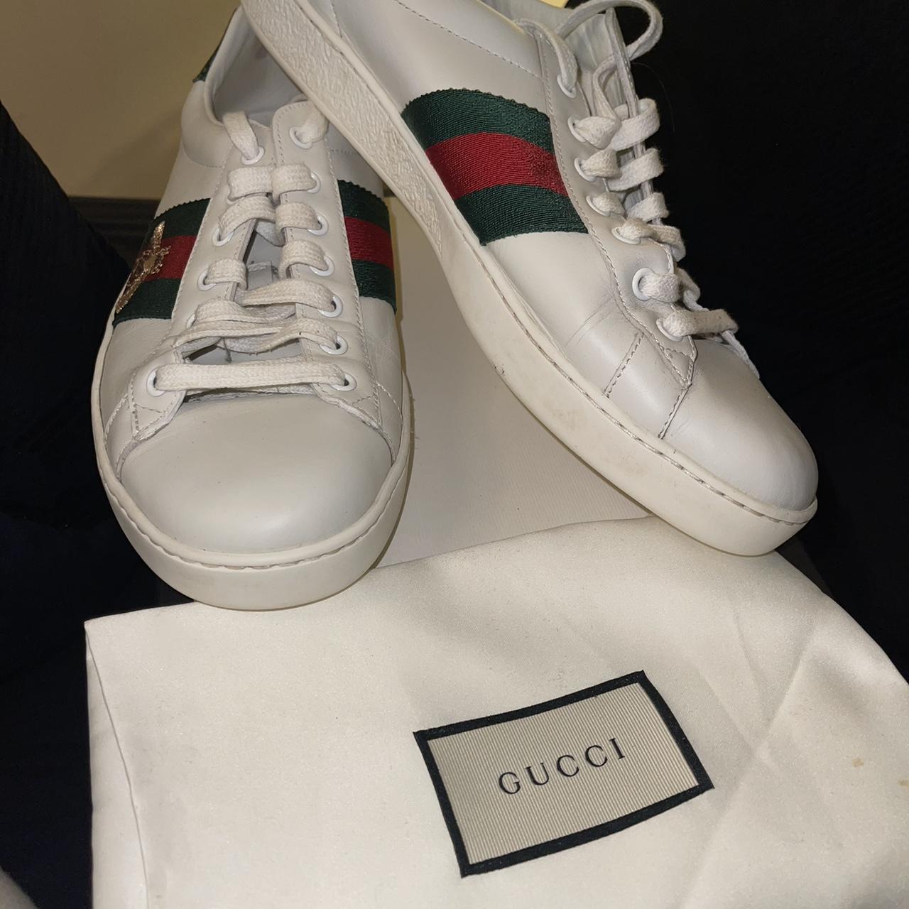 Gucci Men’s Ace Embroidered Sneakers Worn a handful... - Depop