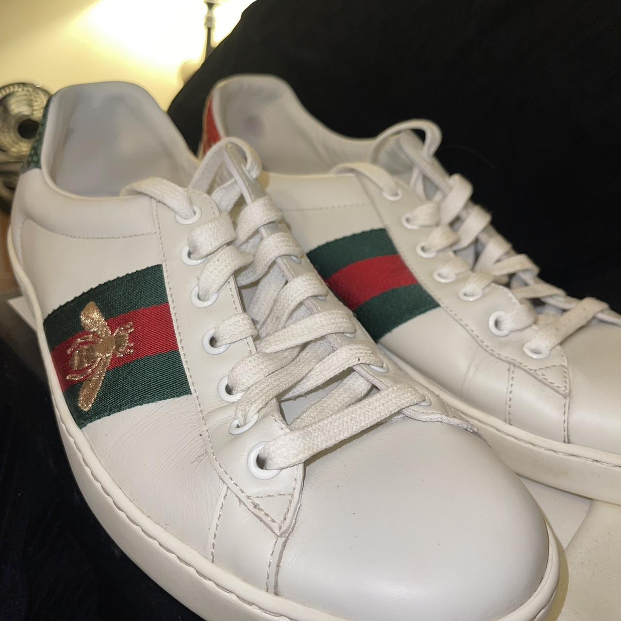 Gucci Men’s Ace Embroidered Sneakers Worn a handful... - Depop