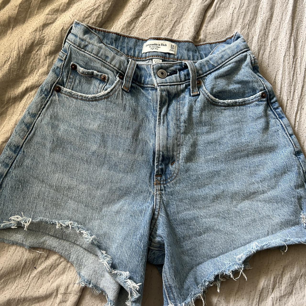 Abercrombie and Fitch high rise CURVE LOVE dad... - Depop