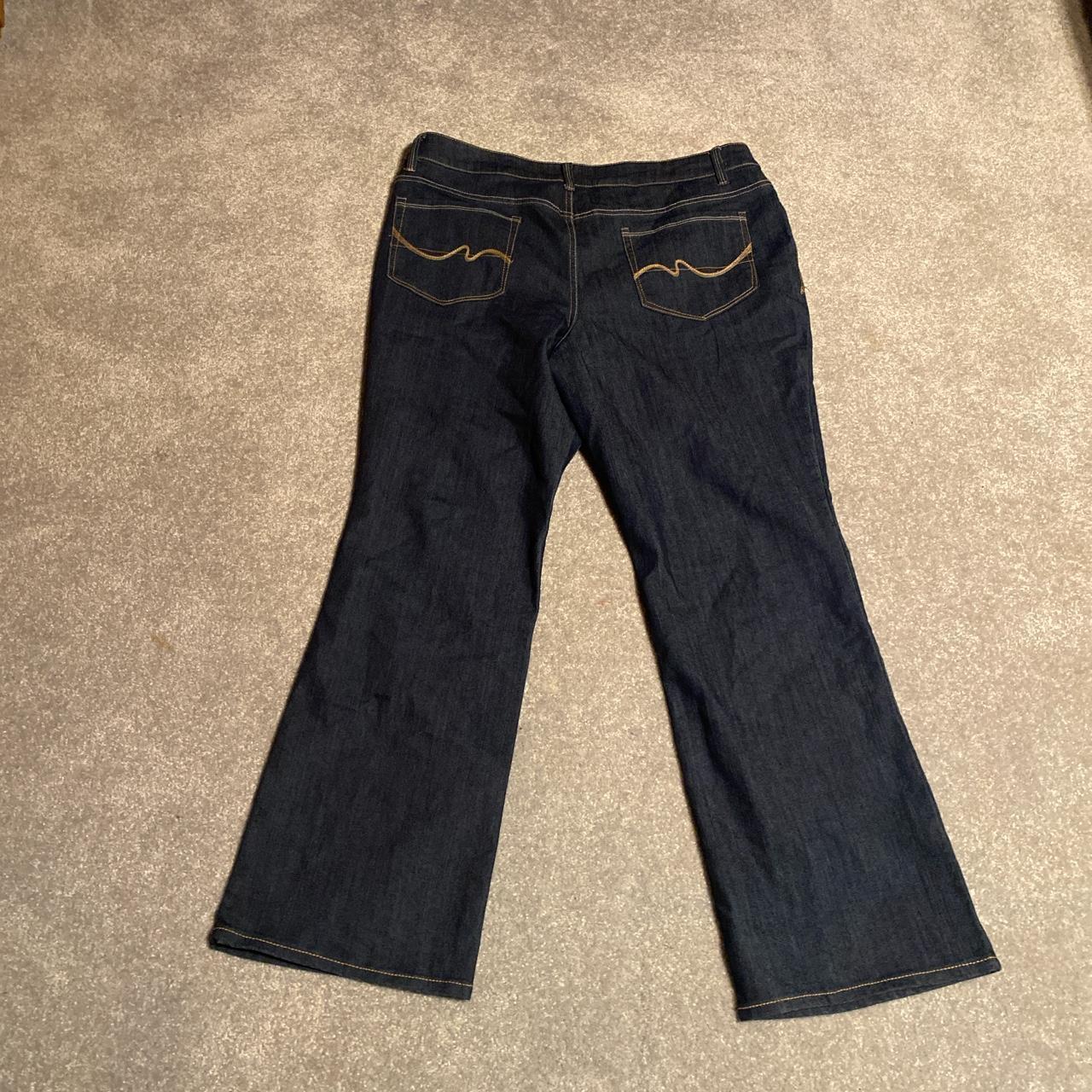 vintage Bootcut baggy faded glory jeans dark - Depop