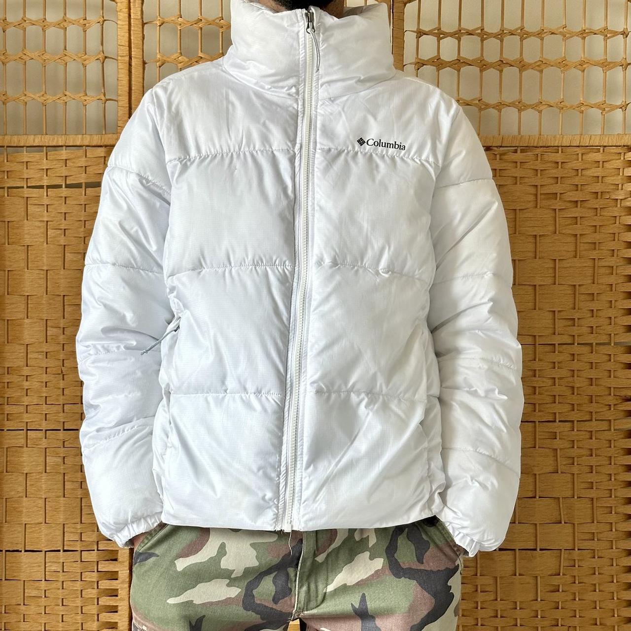 Columbia white clearance puffer jacket