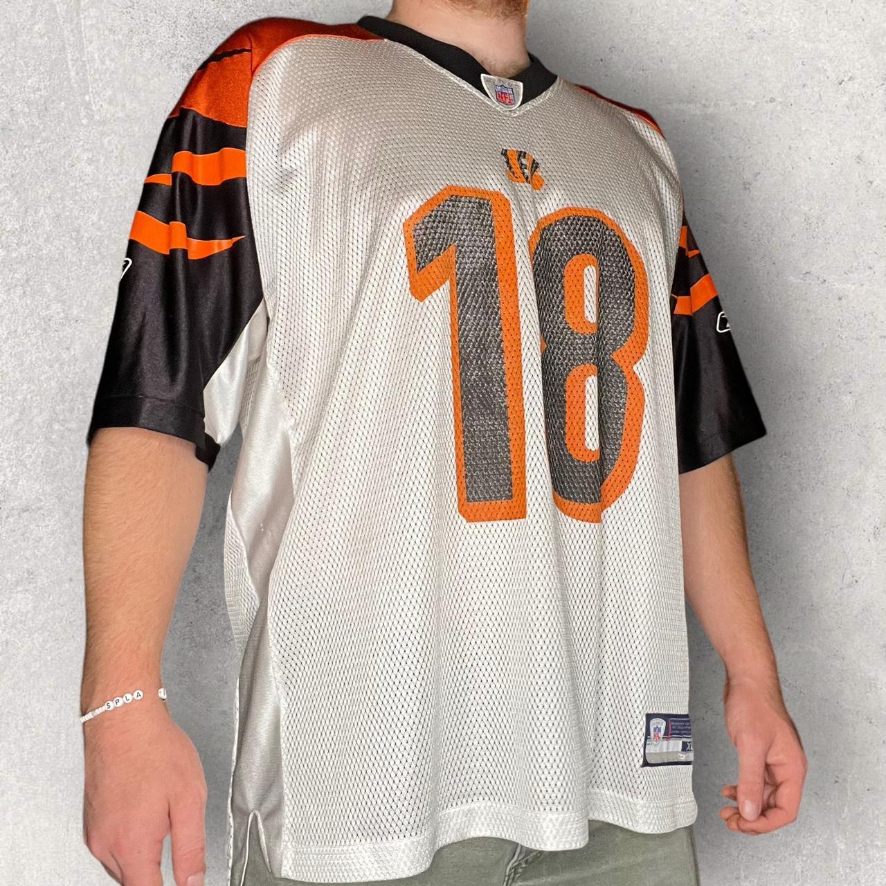 Reebok Cincinnati Bengals A.J. Green 18 NFL Football Away Jersey