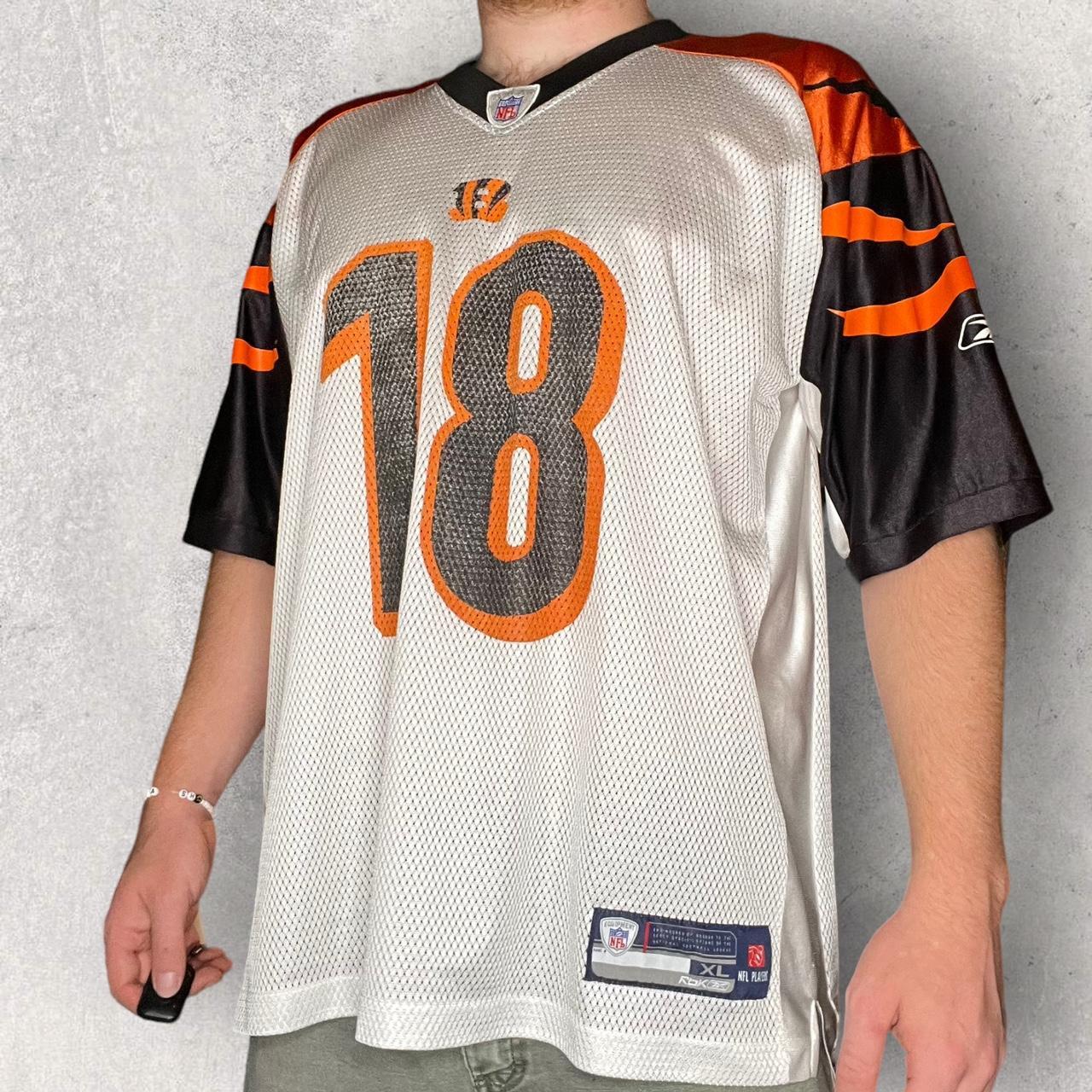 Reebok Cincinnati Bengals A.J. Green 18 NFL Football Away Jersey