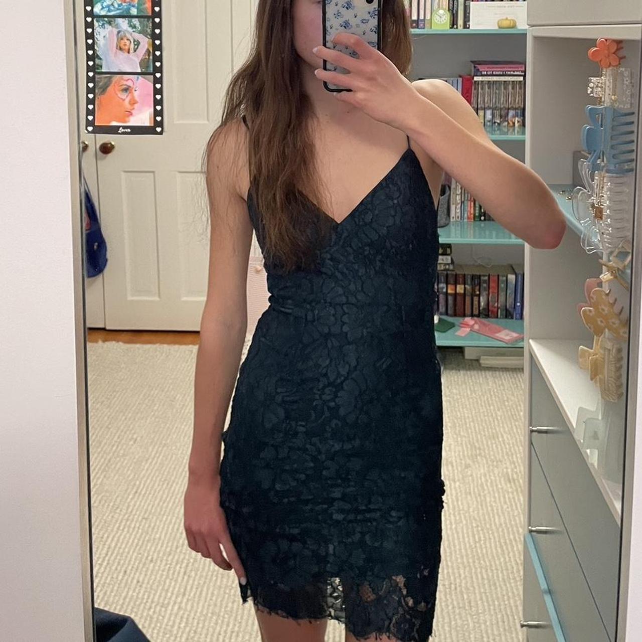 Lace Lulus Petite Formal Dresses Lulus Lace Dark Green Mini Dress