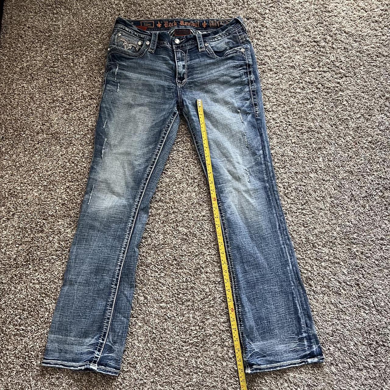 Waist 30 Inseam 30 Easy boot Rock Revival Jeans - Depop