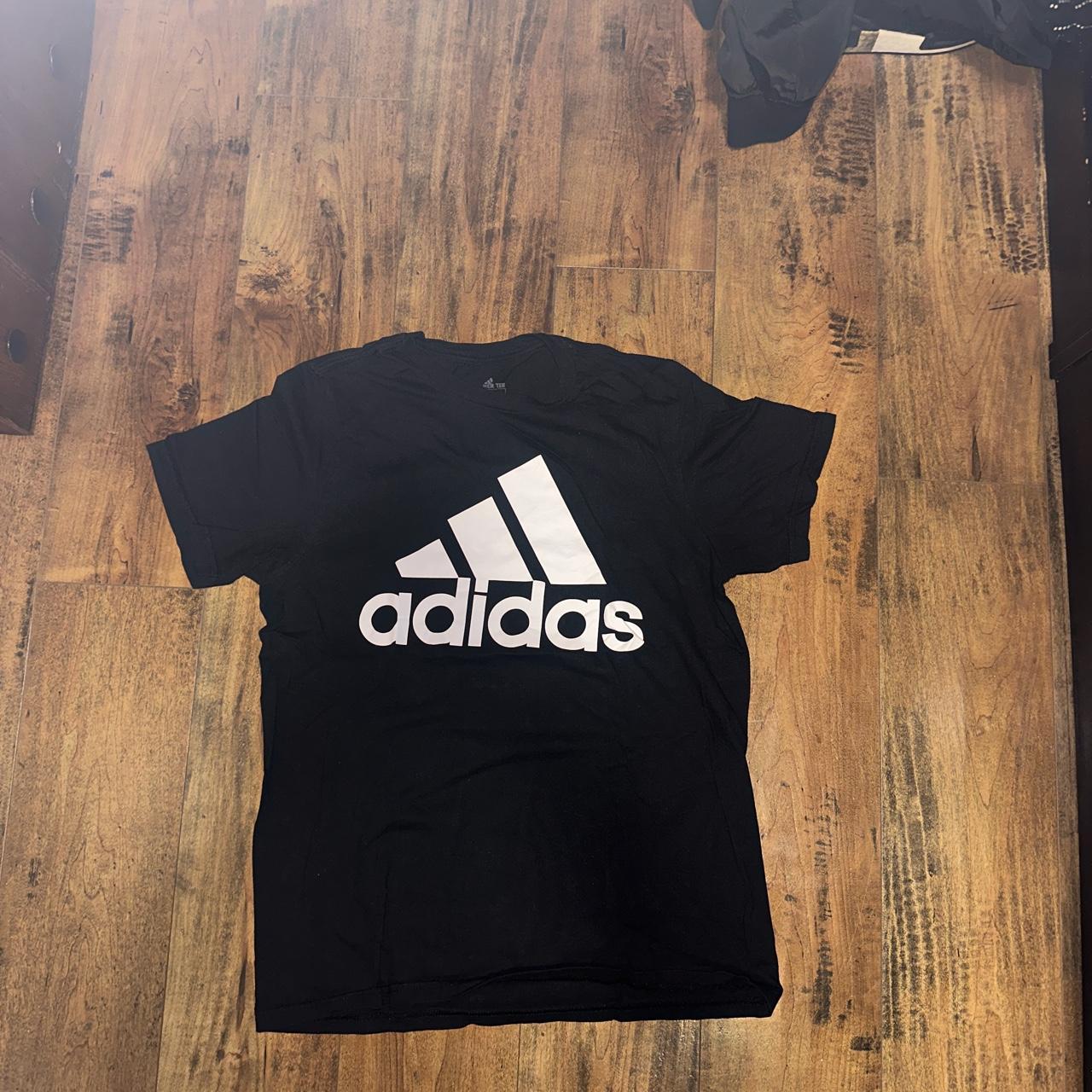 Adidas Men's Black and White Shirt | Depop