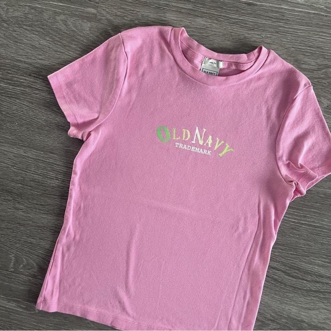 Old Navy Women's Pink Tshirt Depop