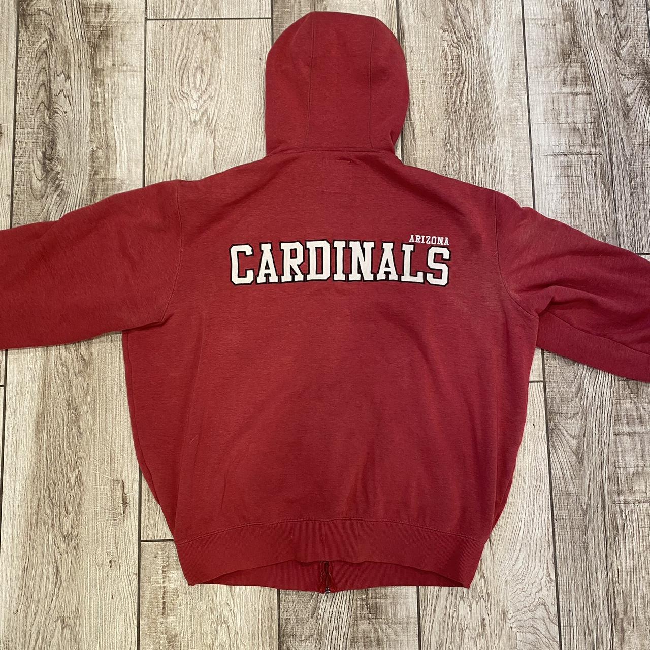 Arizona Cardinals zip-up hoodie Working zipper - Depop