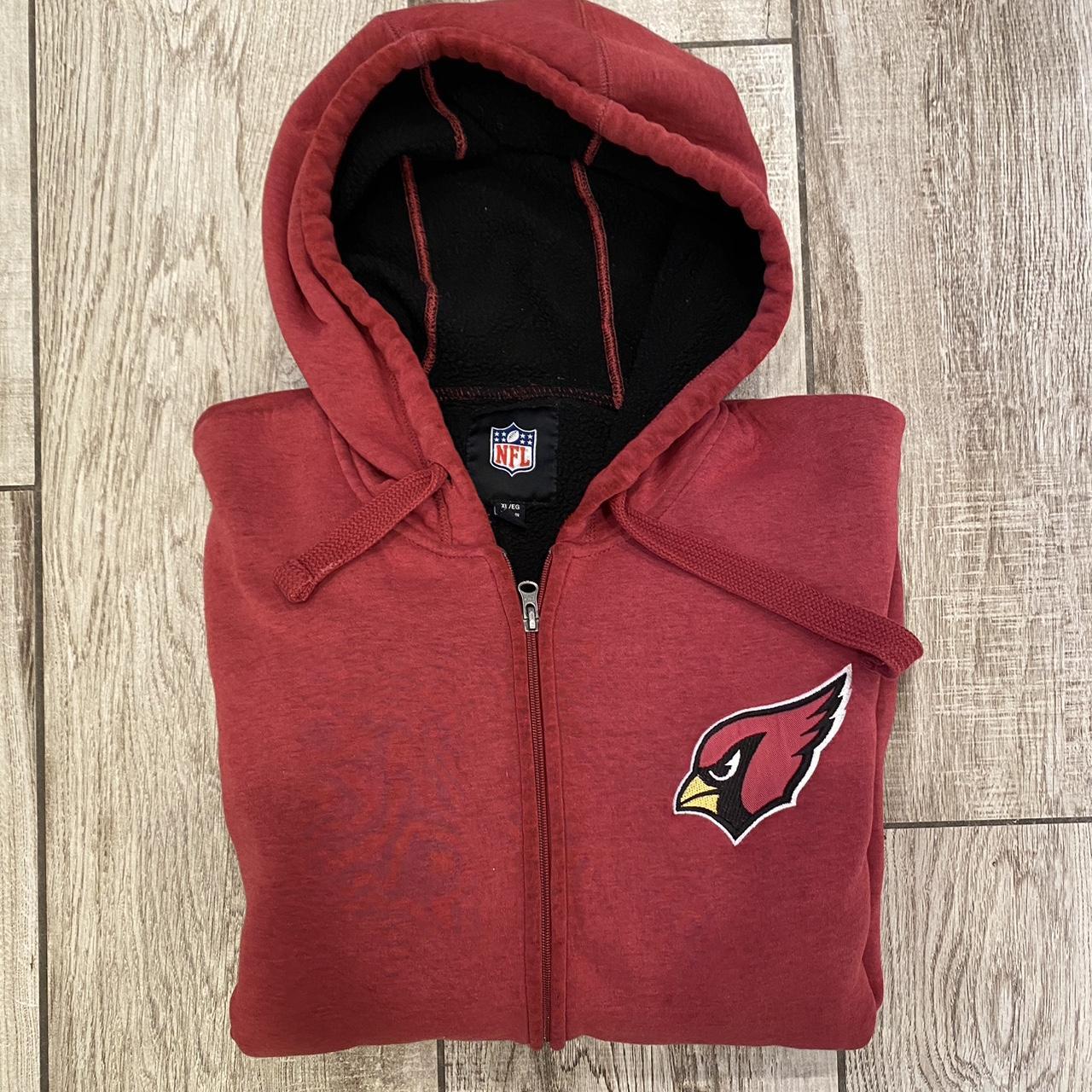 Arizona Cardinals zip-up hoodie Working zipper - Depop