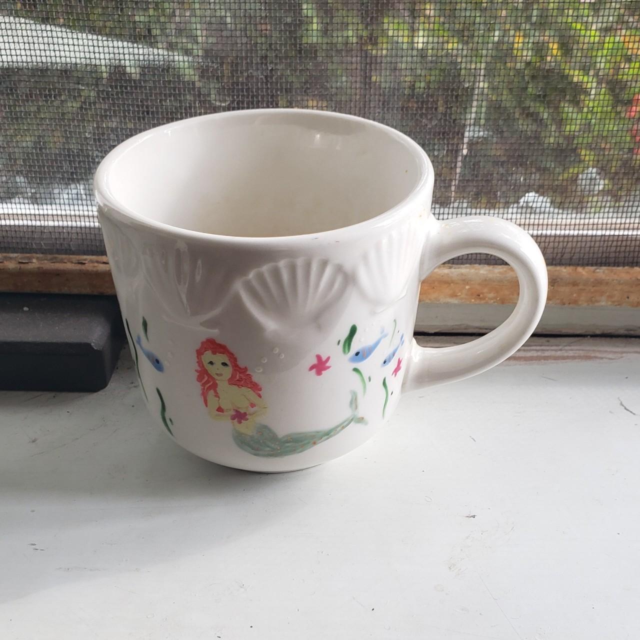 Vintage Walt Disney Little Mermaid Ariel mug cup. - Depop