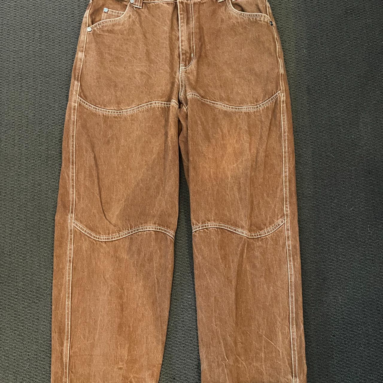 Size Small - Dime DJCO Denim Pants Brown Wash, Worn...