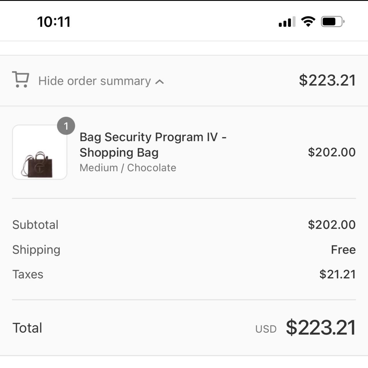 Telfar Women's Brown Bag Depop