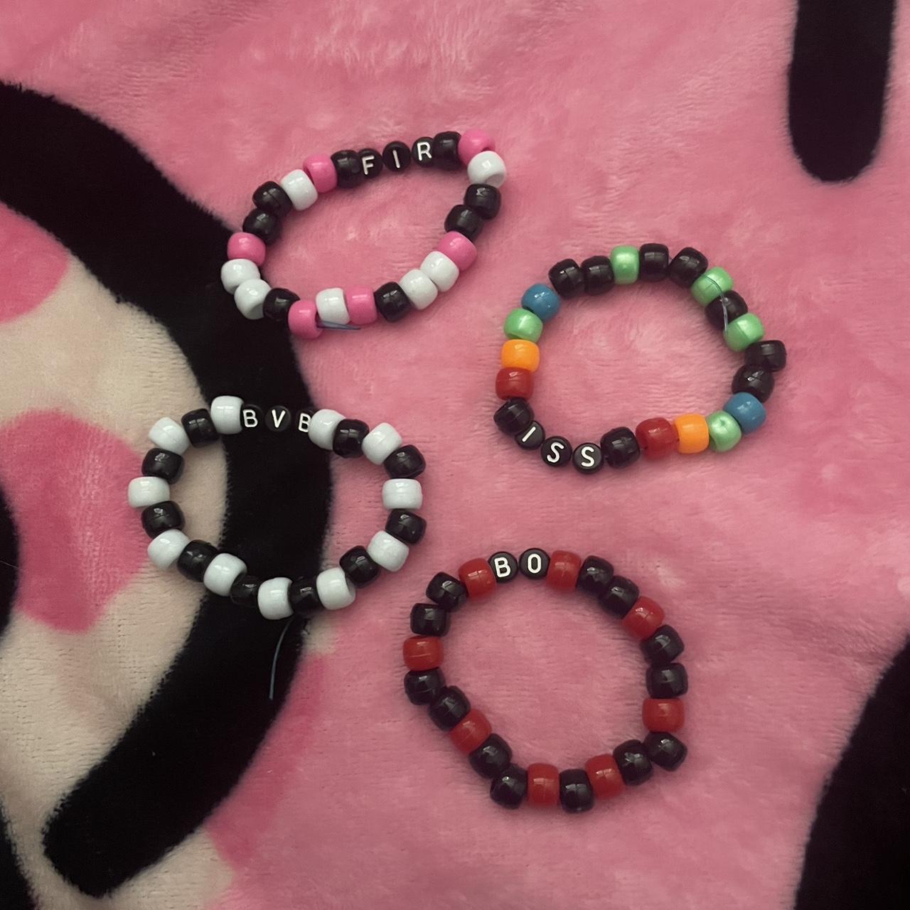 band kandi! Some are emo bands but some metal core!... - Depop