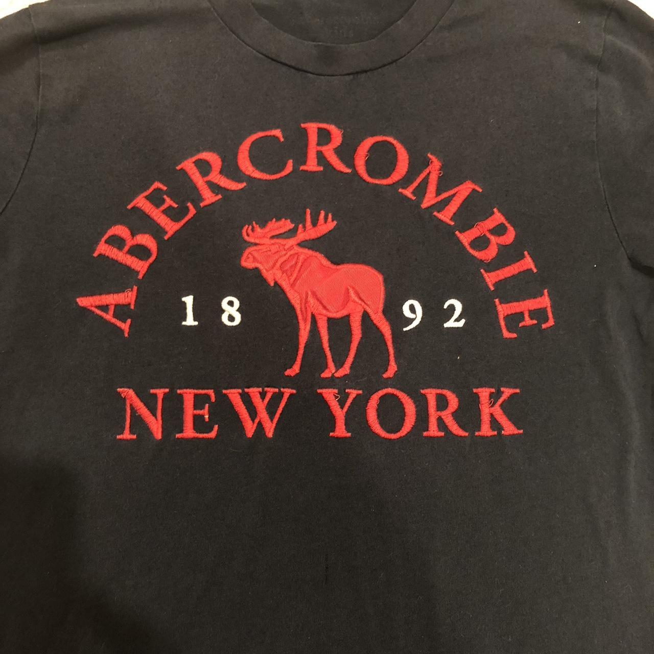 Navy Blue Abercrombie baby tee A navy blue... Depop