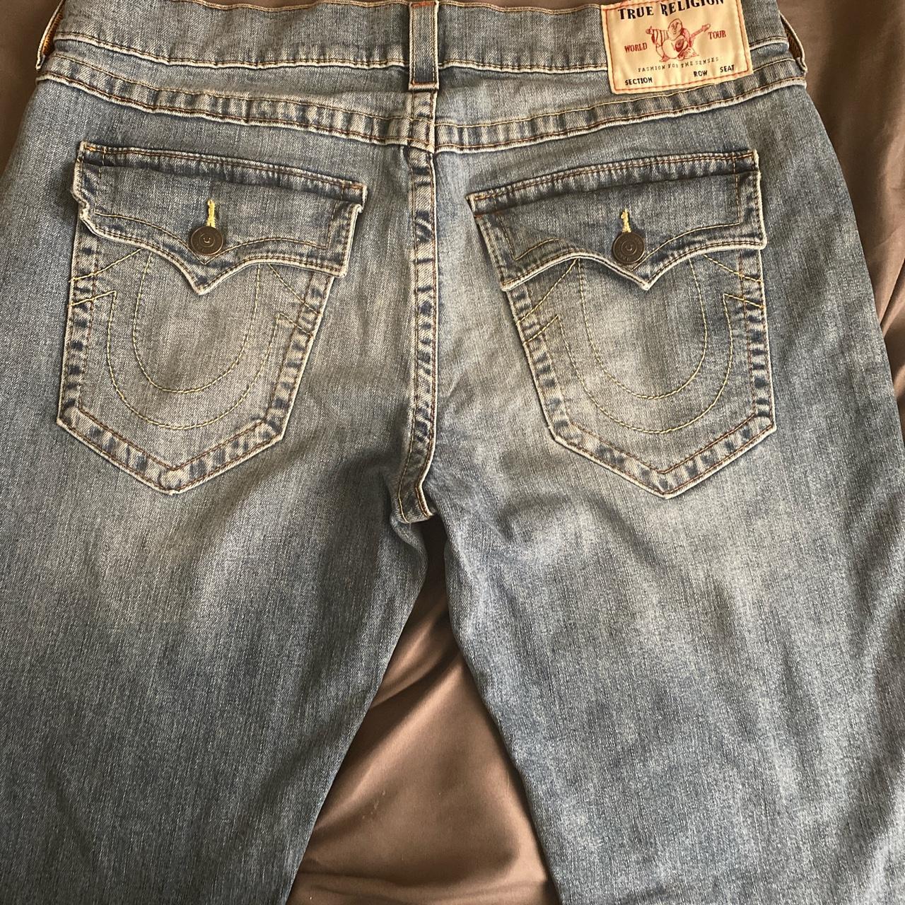 True Religion Men's Blue Jeans | Depop