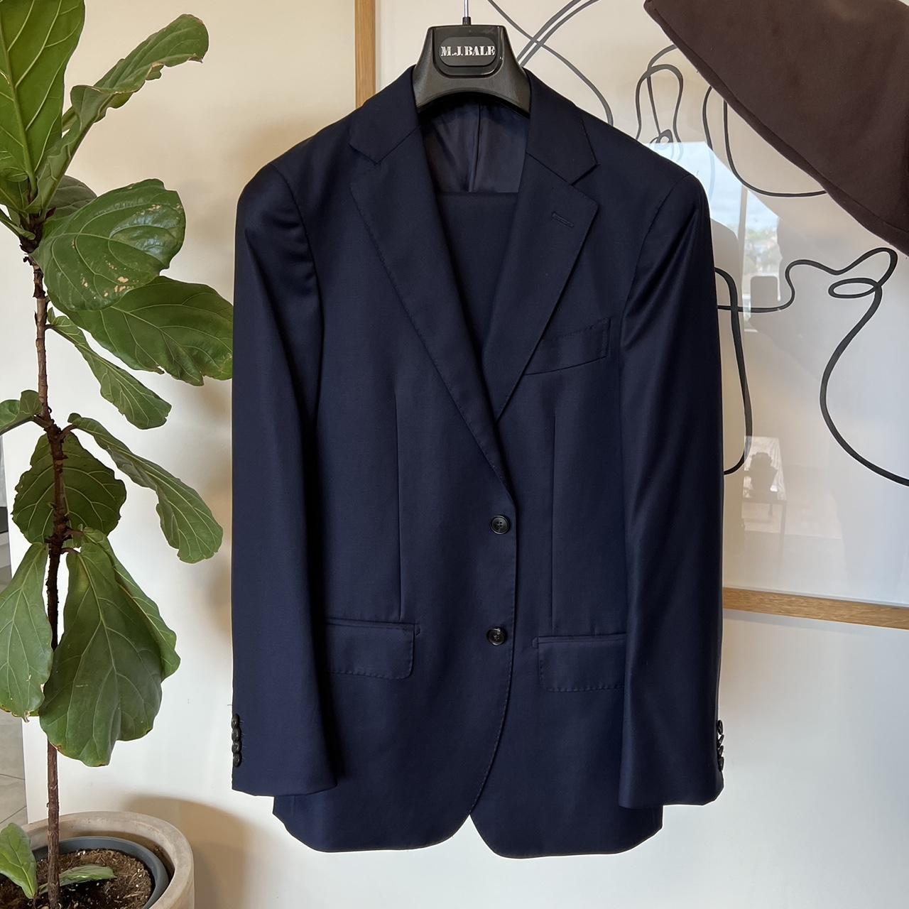 MJ Bale Navy “Drop 8” Wool Suit Size 38 Unworn,... Depop