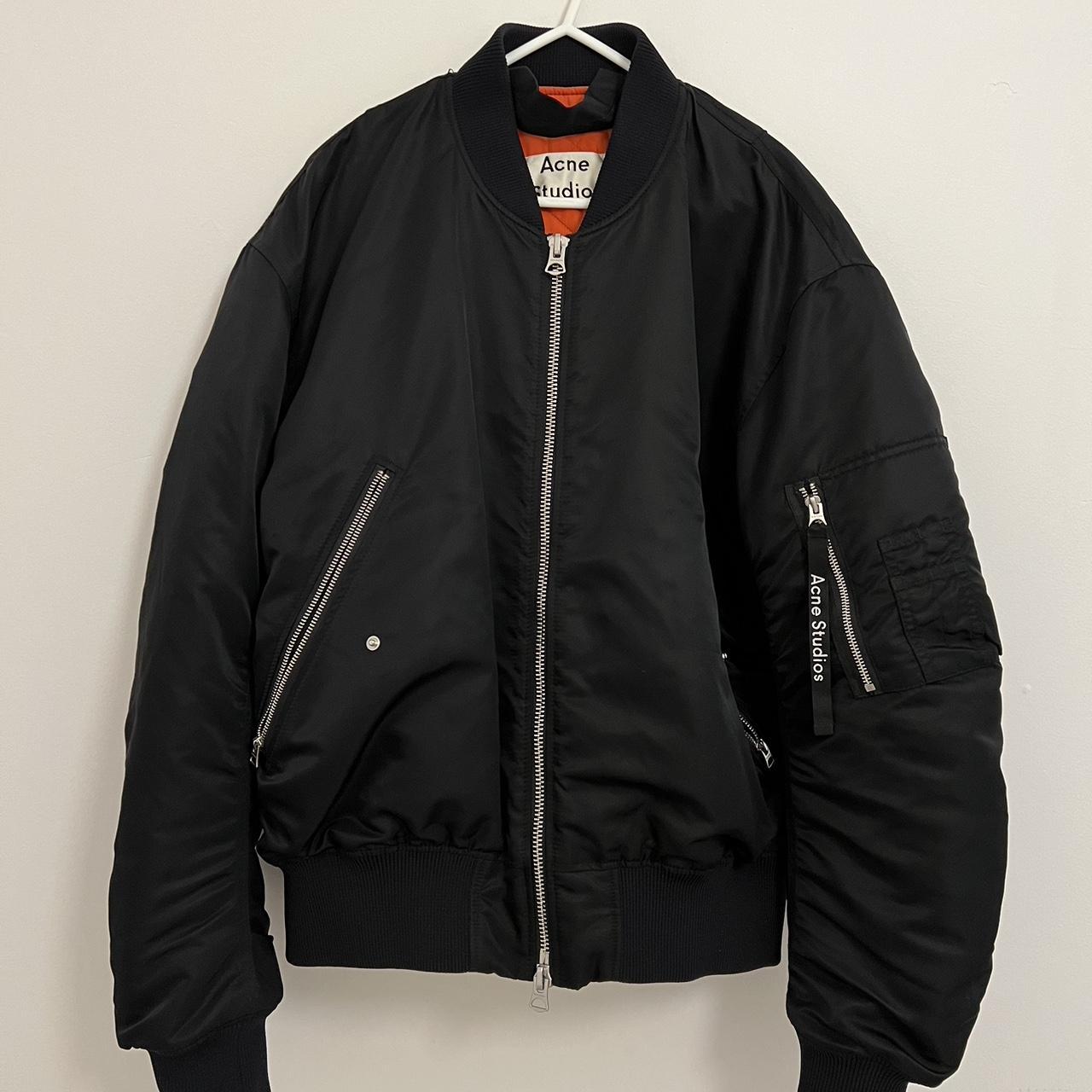 Acne Studios Makio Bomber Jacket Black bomber. Depop