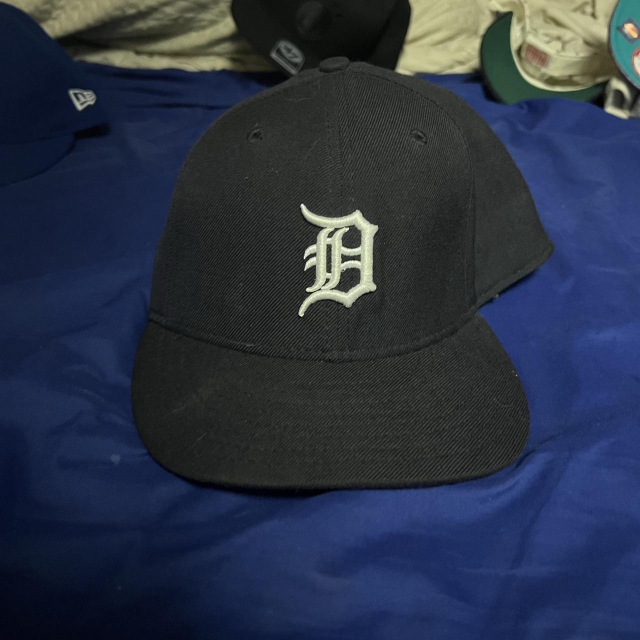 Vintage 90s Detroit Tigers Hat Fitted - Size 7 1/4 - - Depop