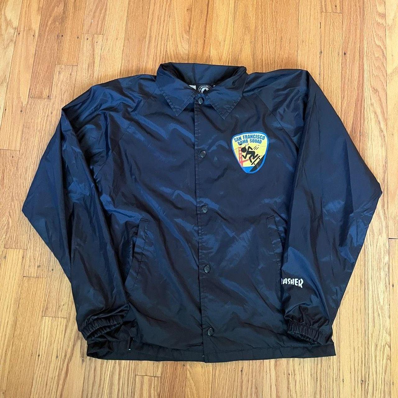 THRASHER サンフランシスコ ボムスクワッド コーチジャケット THRASHER サンフランシスコ ボムスクワッド コーチジャケット