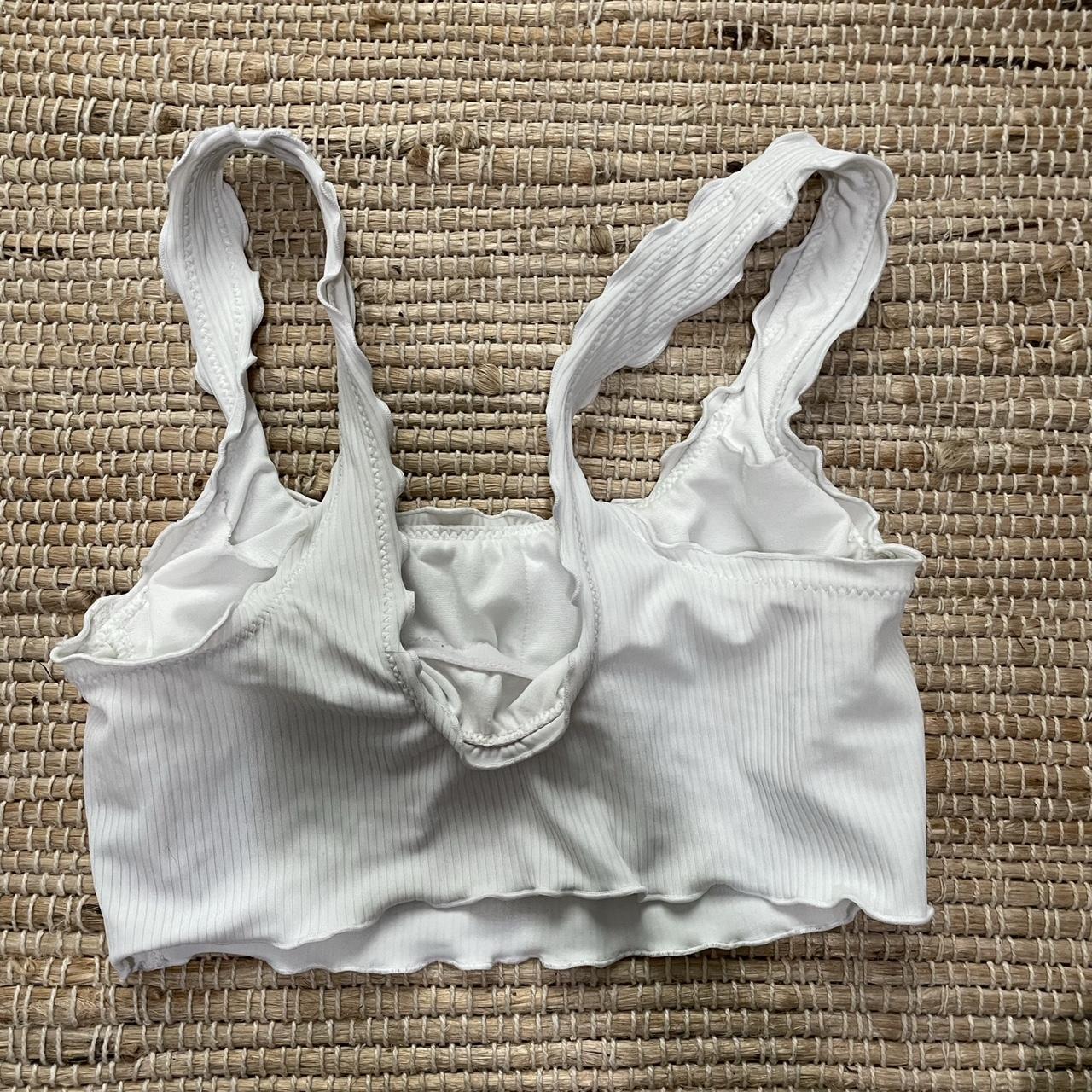 Xhilaration Women's White Bikiniandtankinitops Depop