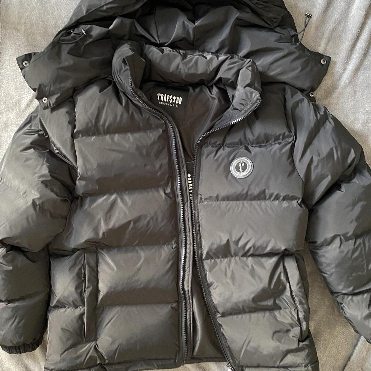 Trapstar iron-gate arch puffer blackout 2023 edition... - Depop