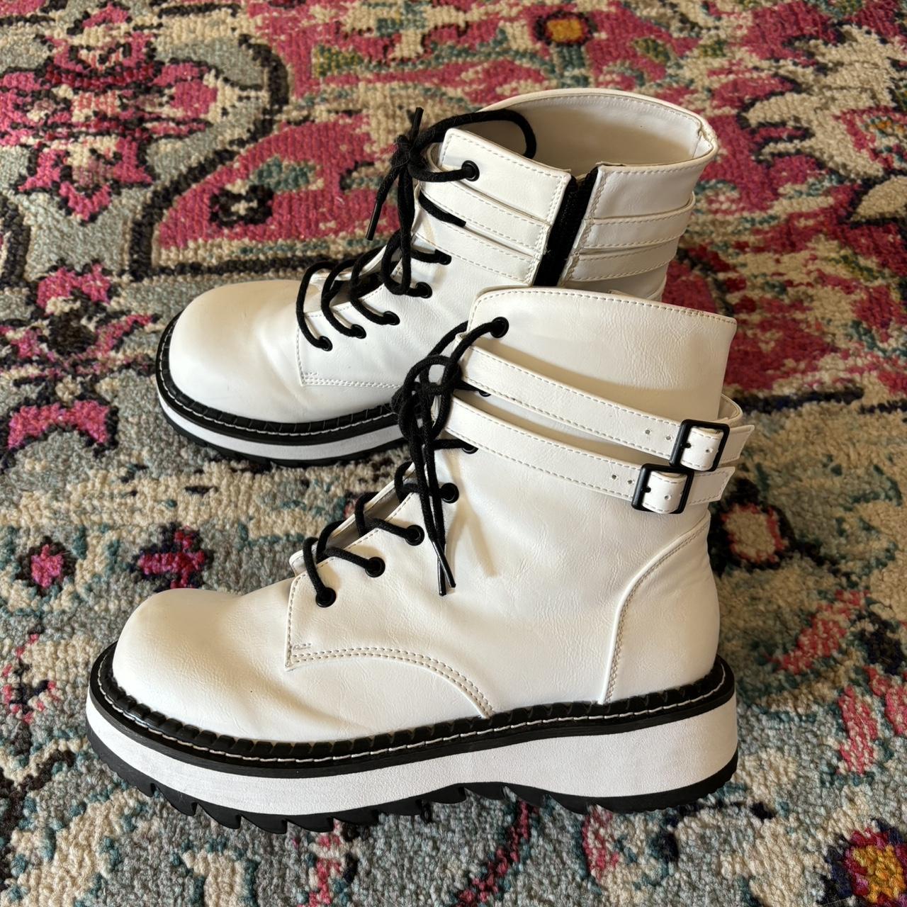 Womens white boots 2025 size 10