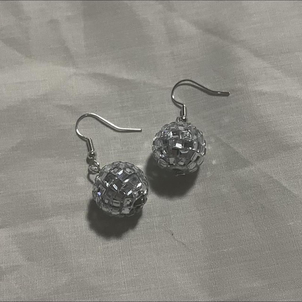 mirrorball earrings!! taylor swift inspired) no... Depop