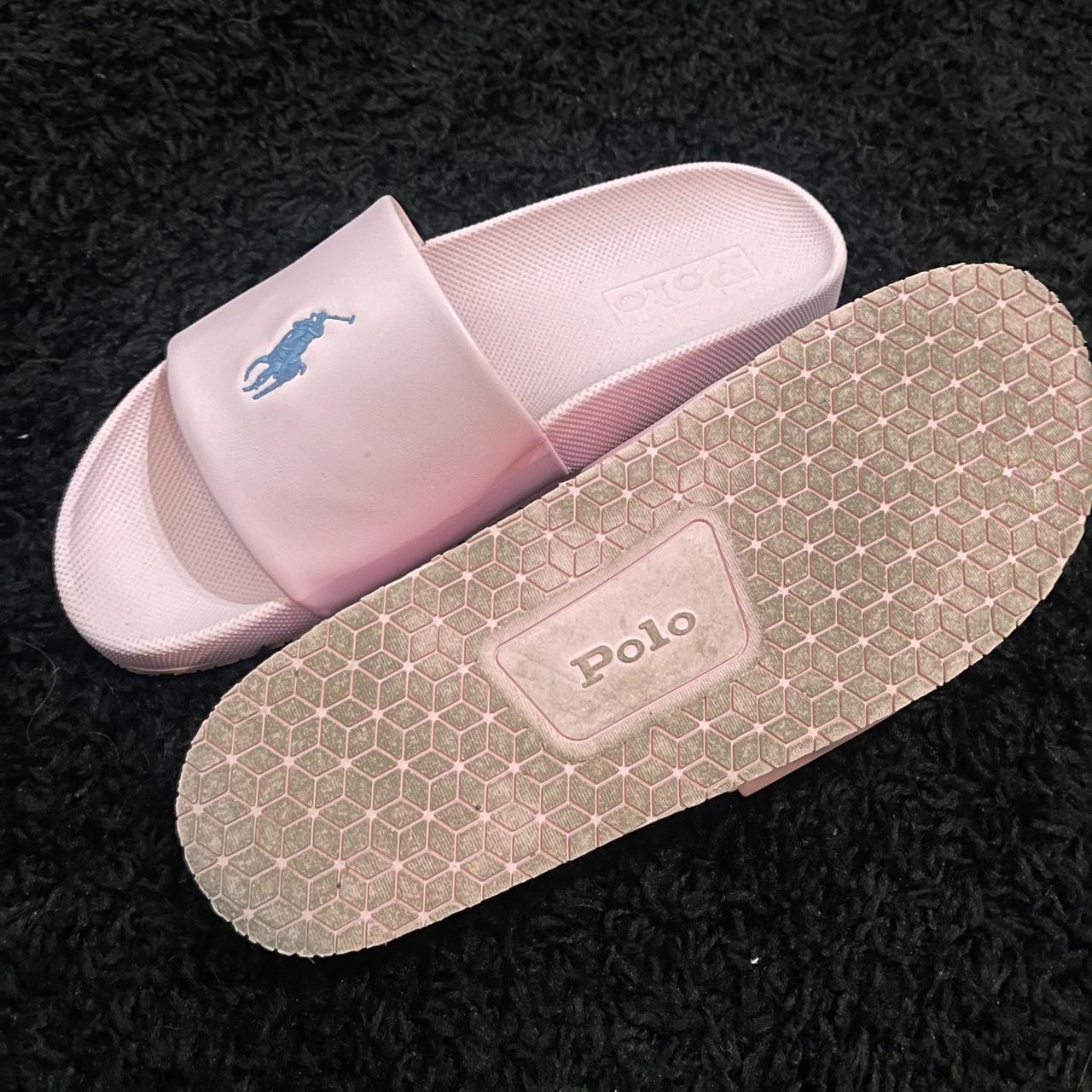 Pink on sale polo slides