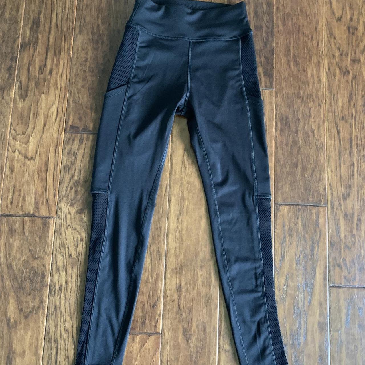 Black Leggings XS Popfit leggings with side pockets - Depop