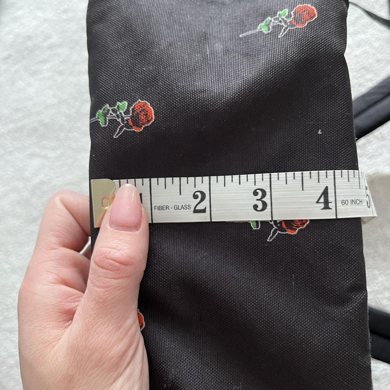 Jansport Backpack Black with Red Roses All... Depop