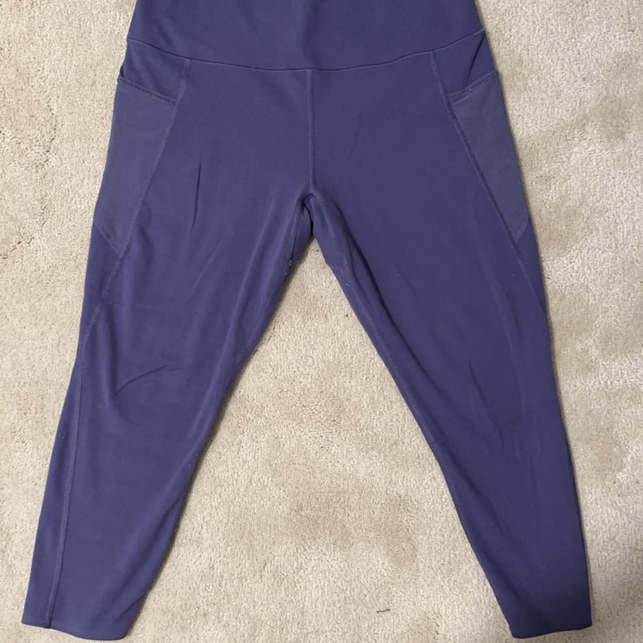 Purple leggings from UNIQLO Price is negotiable XL... - Depop