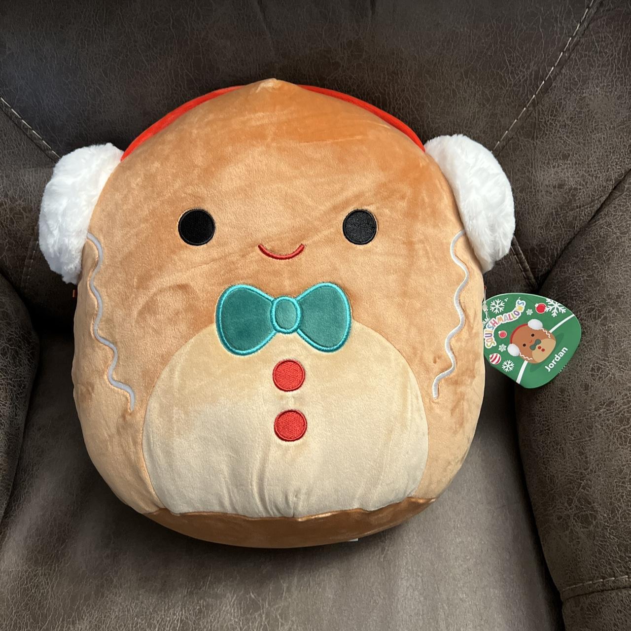 Squishmallow 12 Inch Jordan the Gingerbread with - Depop
