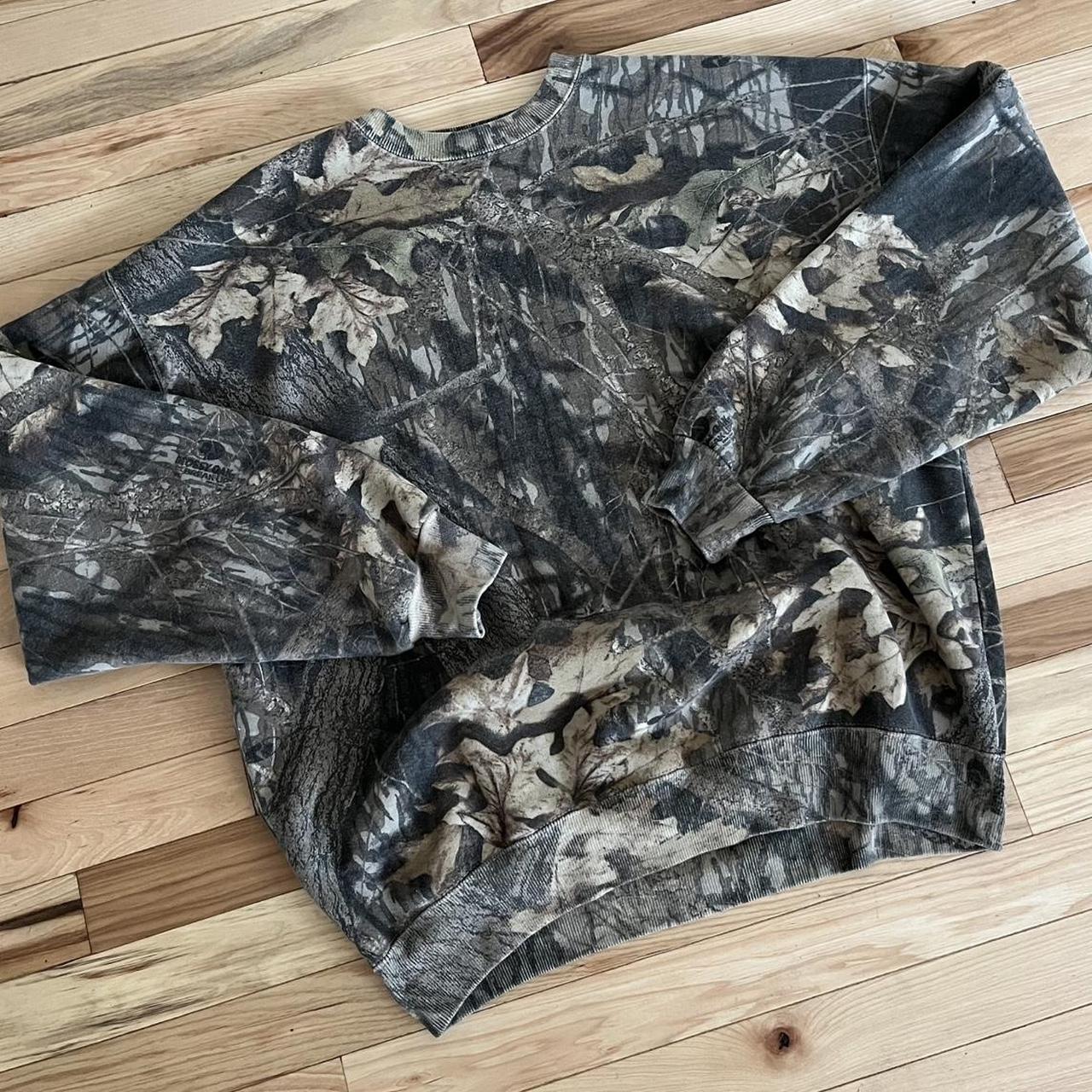 mossy oak dark camo oversized crewneck Depop