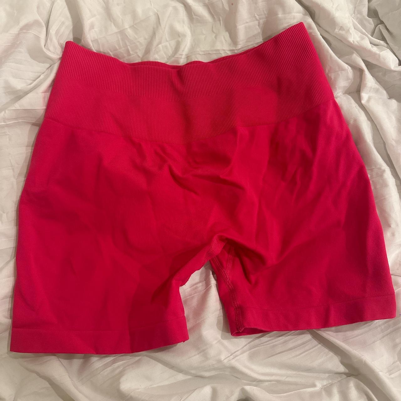 Aurola pink gym shorts size XS/S great - Depop