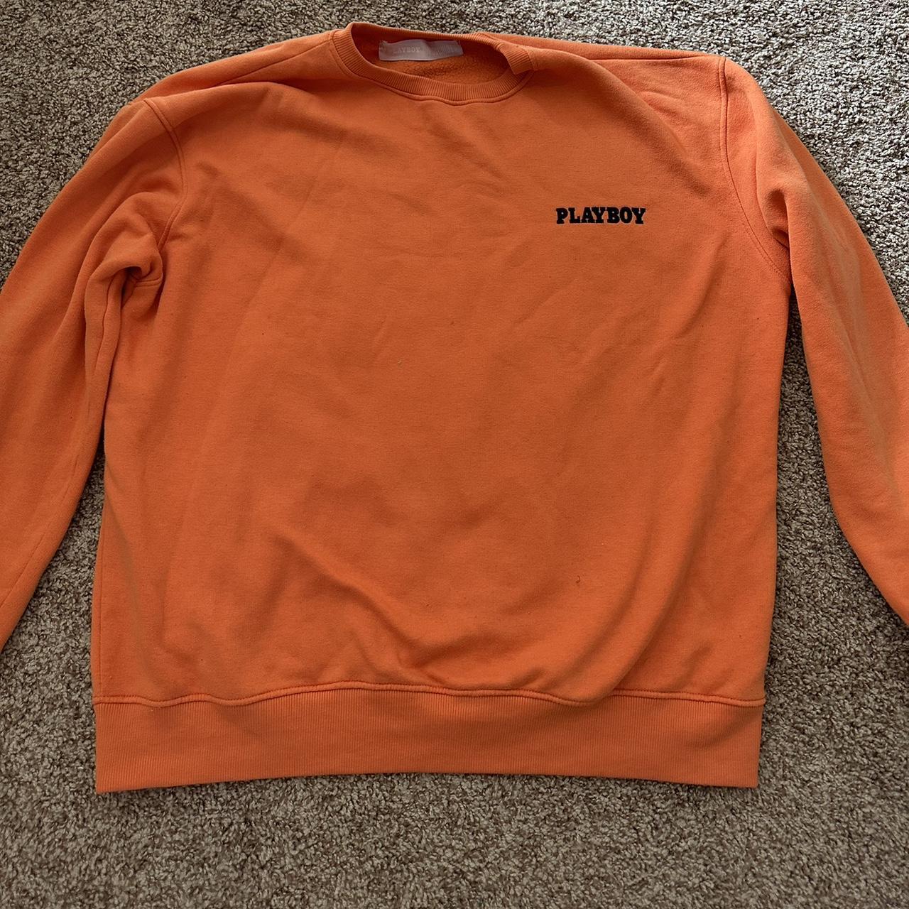 Orange playboy sale sweatshirt