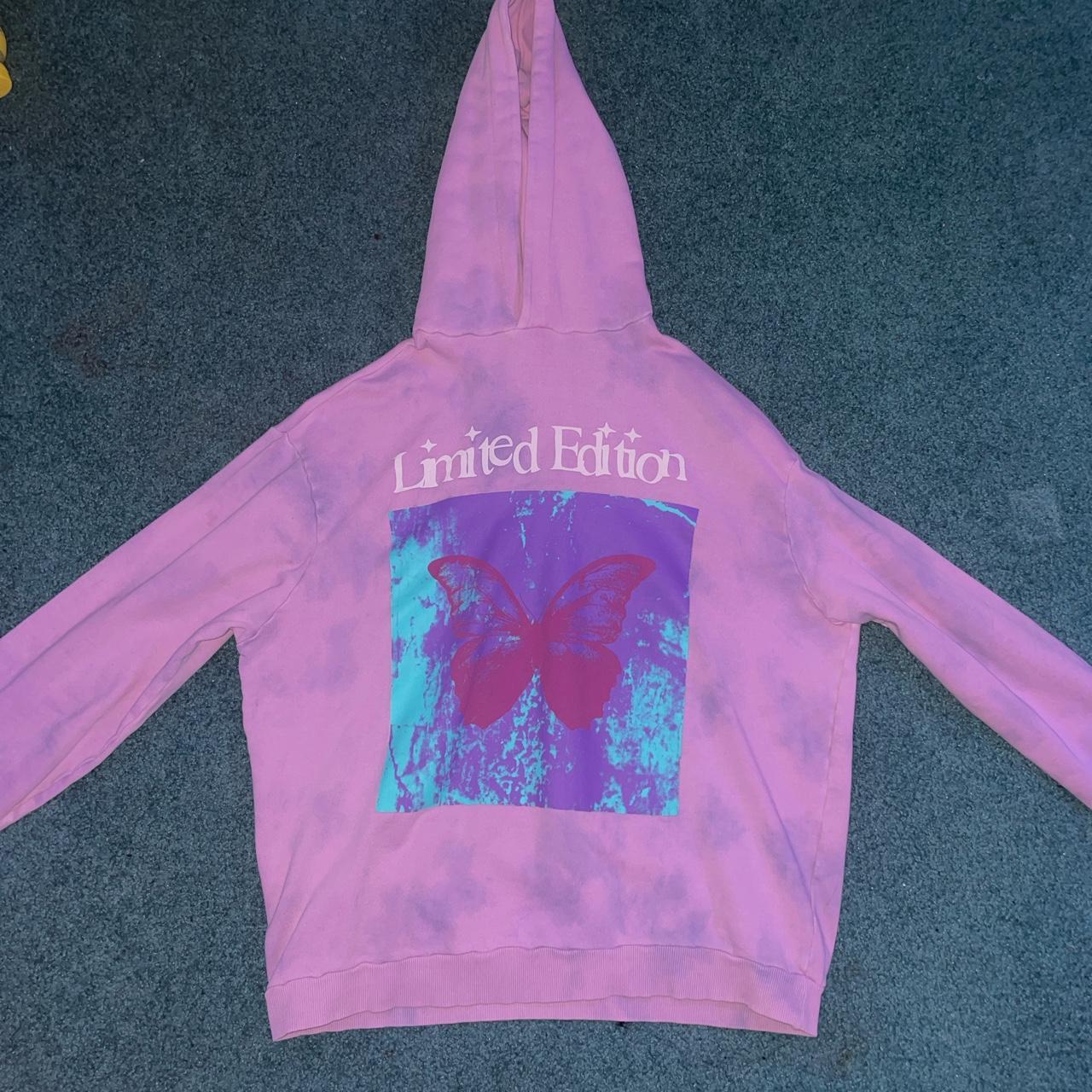 Purple butterfly-hoodie - Depop