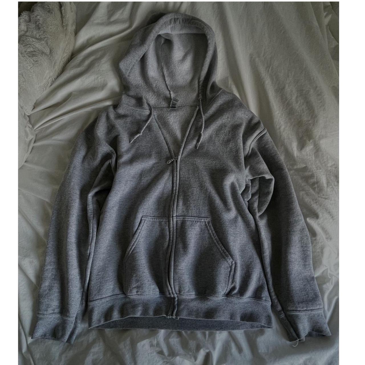 Grey zip up sweater (brandy dupe) Size M great... Depop