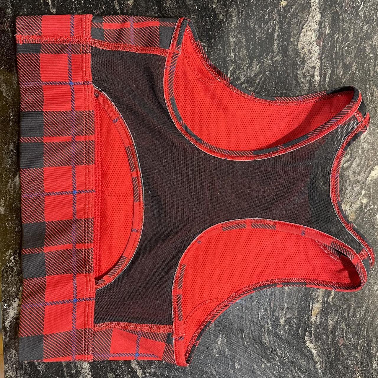 plaid nike crop top