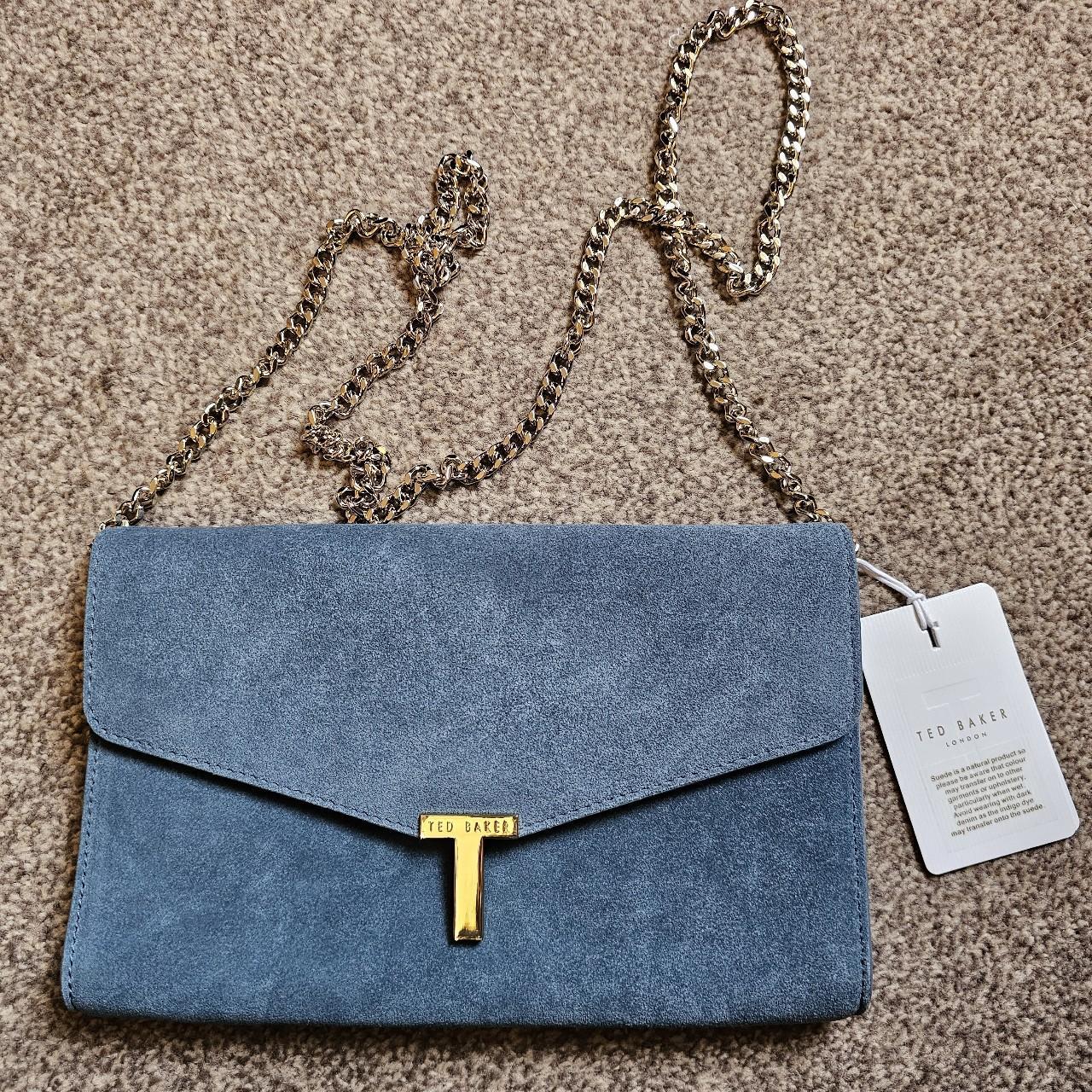 Ted baker blue online clutch bag