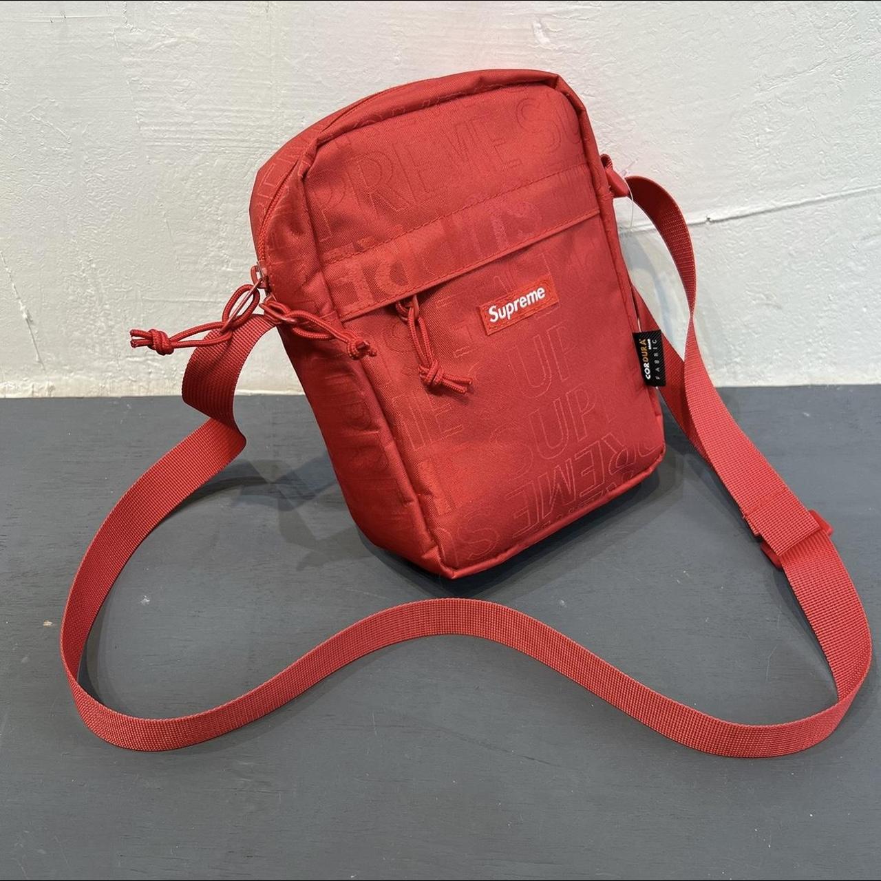 Supreme Men's Red Shoulder Bag