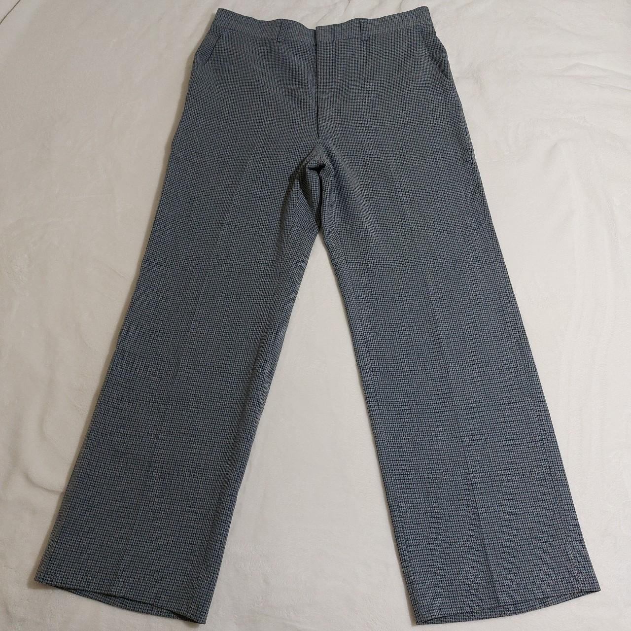 Haggar Men's Grey and Blue Trousers (3)