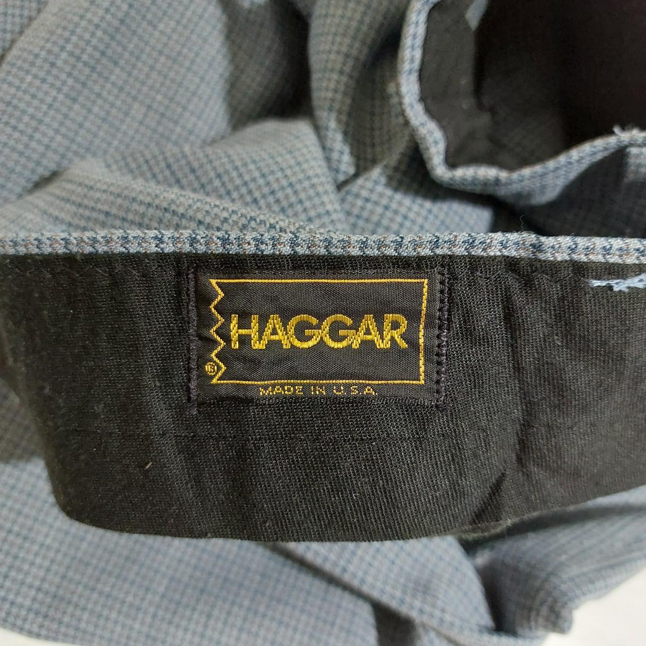 Haggar Men's Grey and Blue Trousers (2)