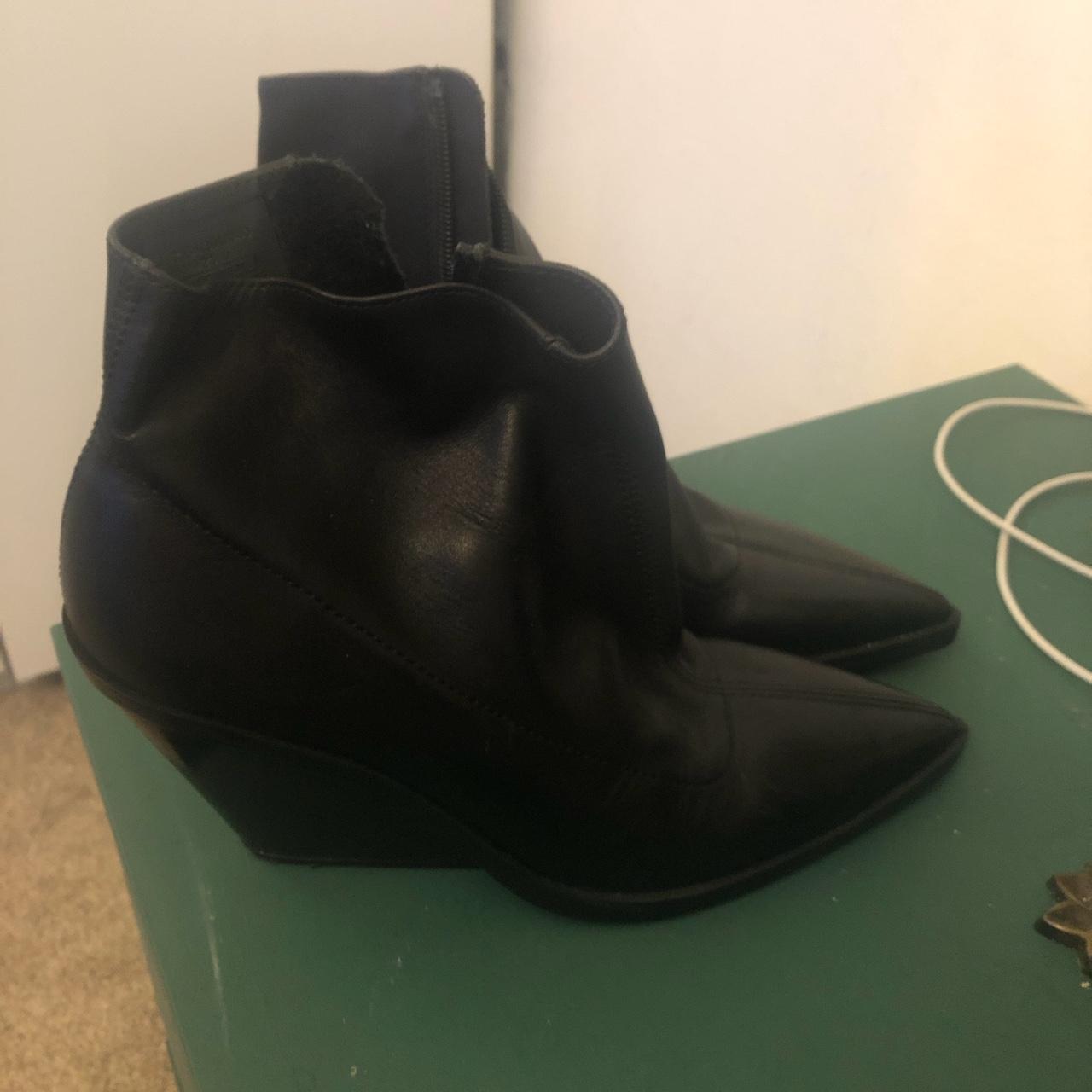 Zara Women's Black Boots | Depop