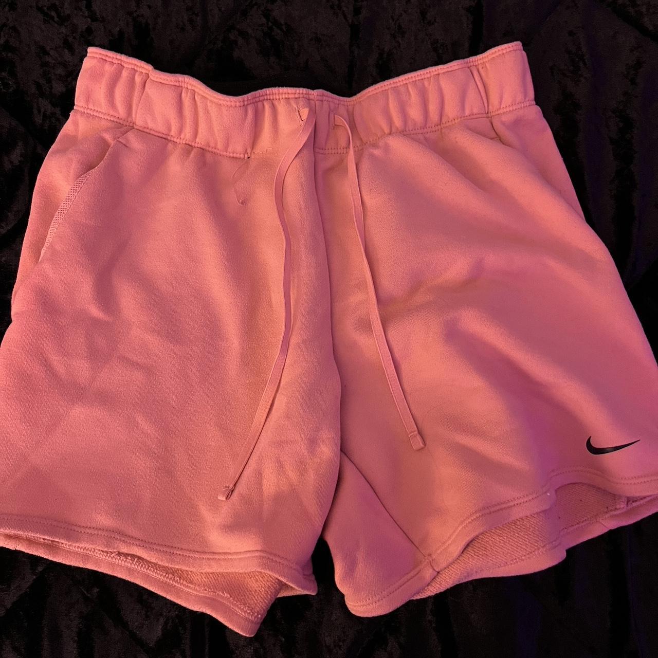 mens pink nike sweat shorts