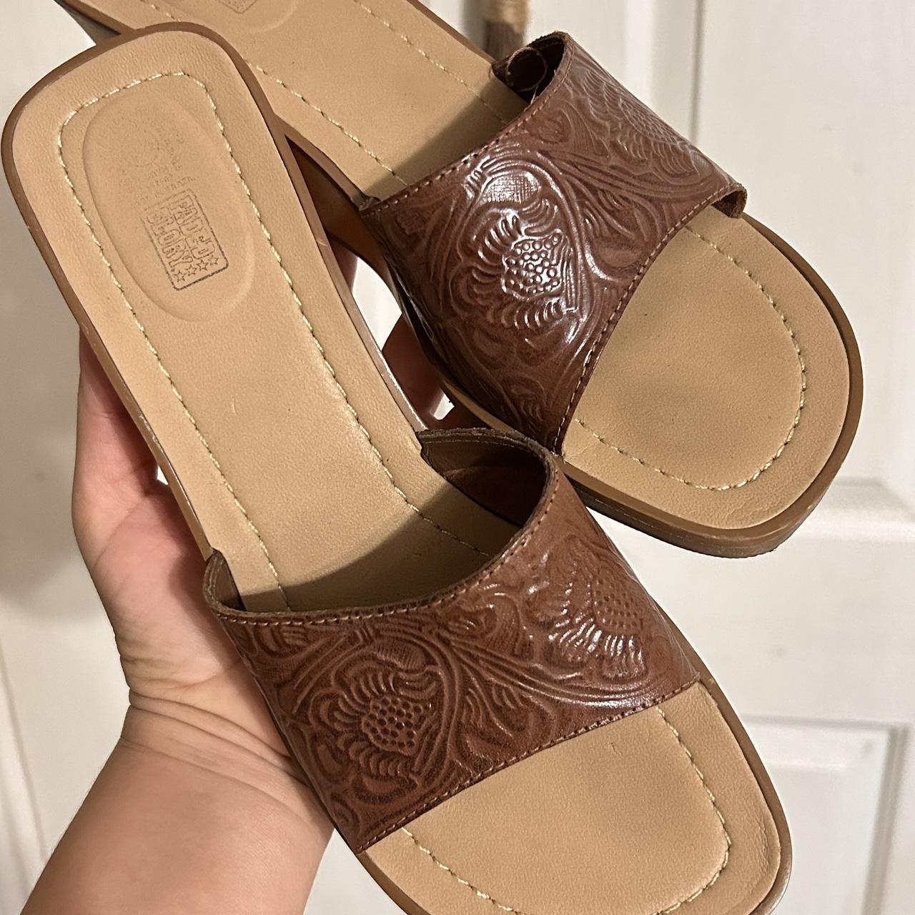 faded glory brown sandals