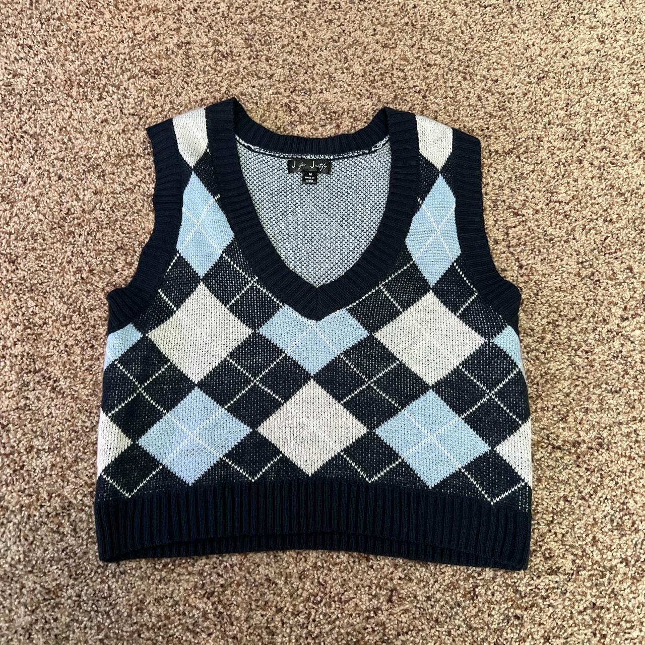 Women’s crop sweater vest #preppy #y2k #sweater - Depop