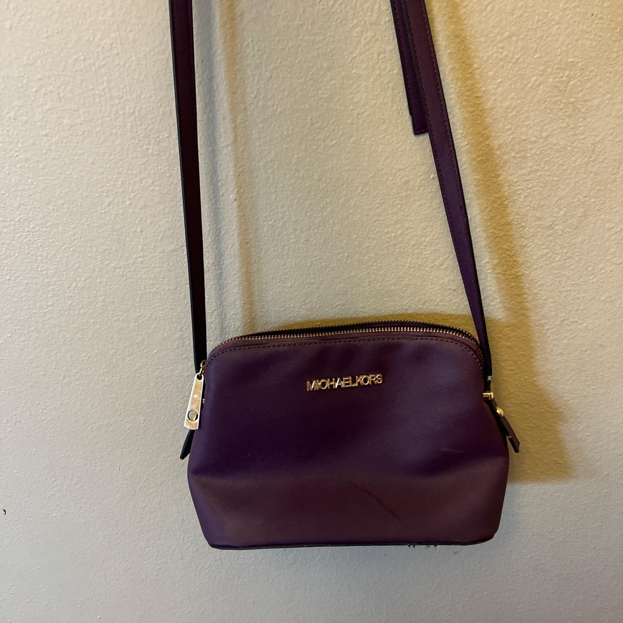 Michael Kors Small / Mini Purple Snake Croc Leather Purse Handbag Shoulder  Bag | eBay