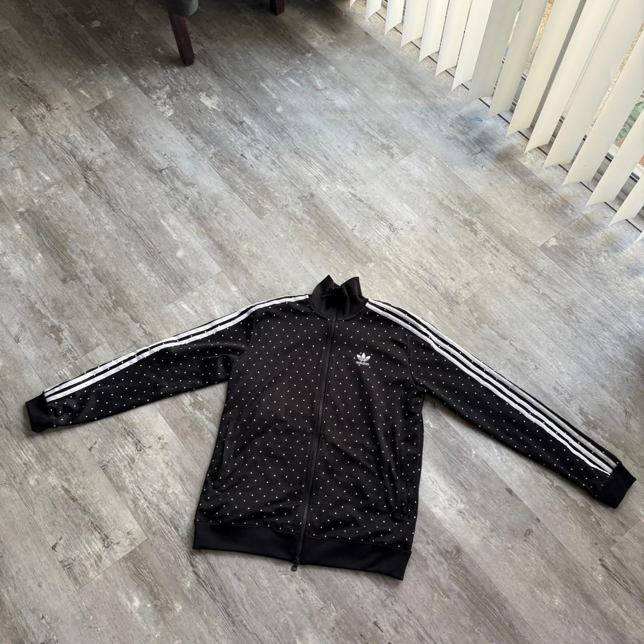 Adidas RITA ORA トラックジャケット OT 犬 ビーグル 黒 アディダス リラオタ トラックジャケット ドッグ ダックスフント