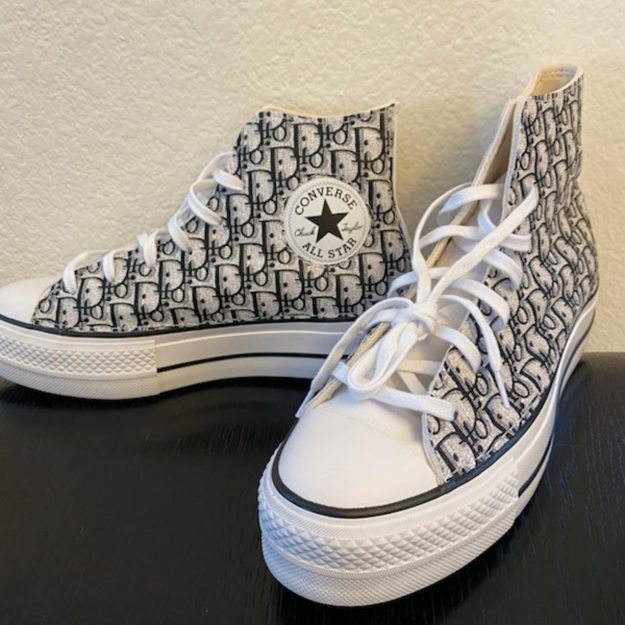dior platform converse
