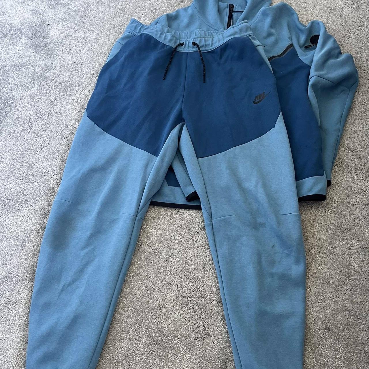 Dark and light blue tech fleece🔵 Not been in stock... - Depop